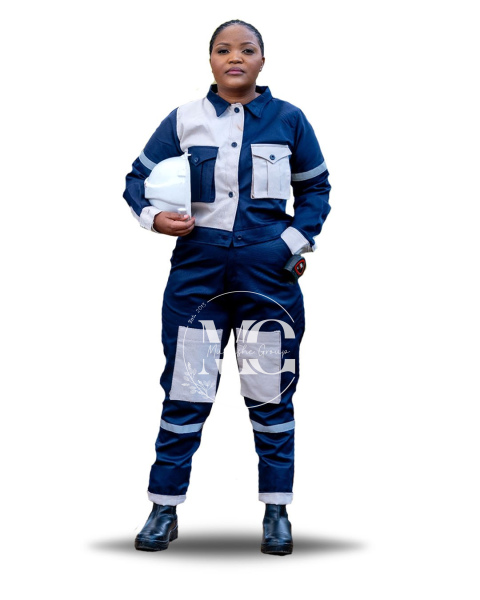 PrettyTough PPE Ladies Set (2 in 1) in Navy Blue