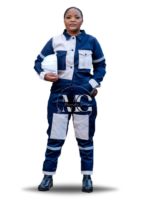 PrettyTough PPE Ladies Set (2 in 1) in Navy Blue